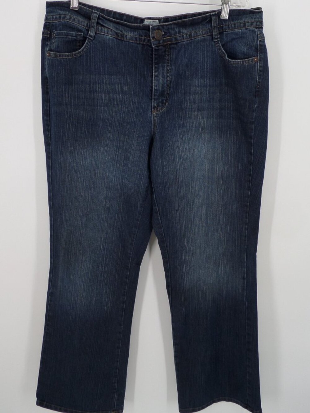 Just My Size Women's Fall Flair Bottom Leg  Med Wash Jeans Size 20W  EUC